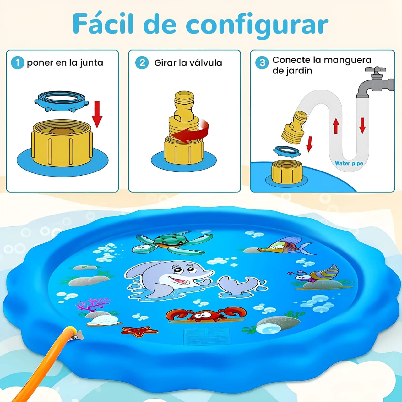 AquaGlam : Alfombra de agua piscina